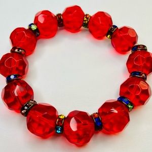 Gorgeous Ruby Crystal bracelet